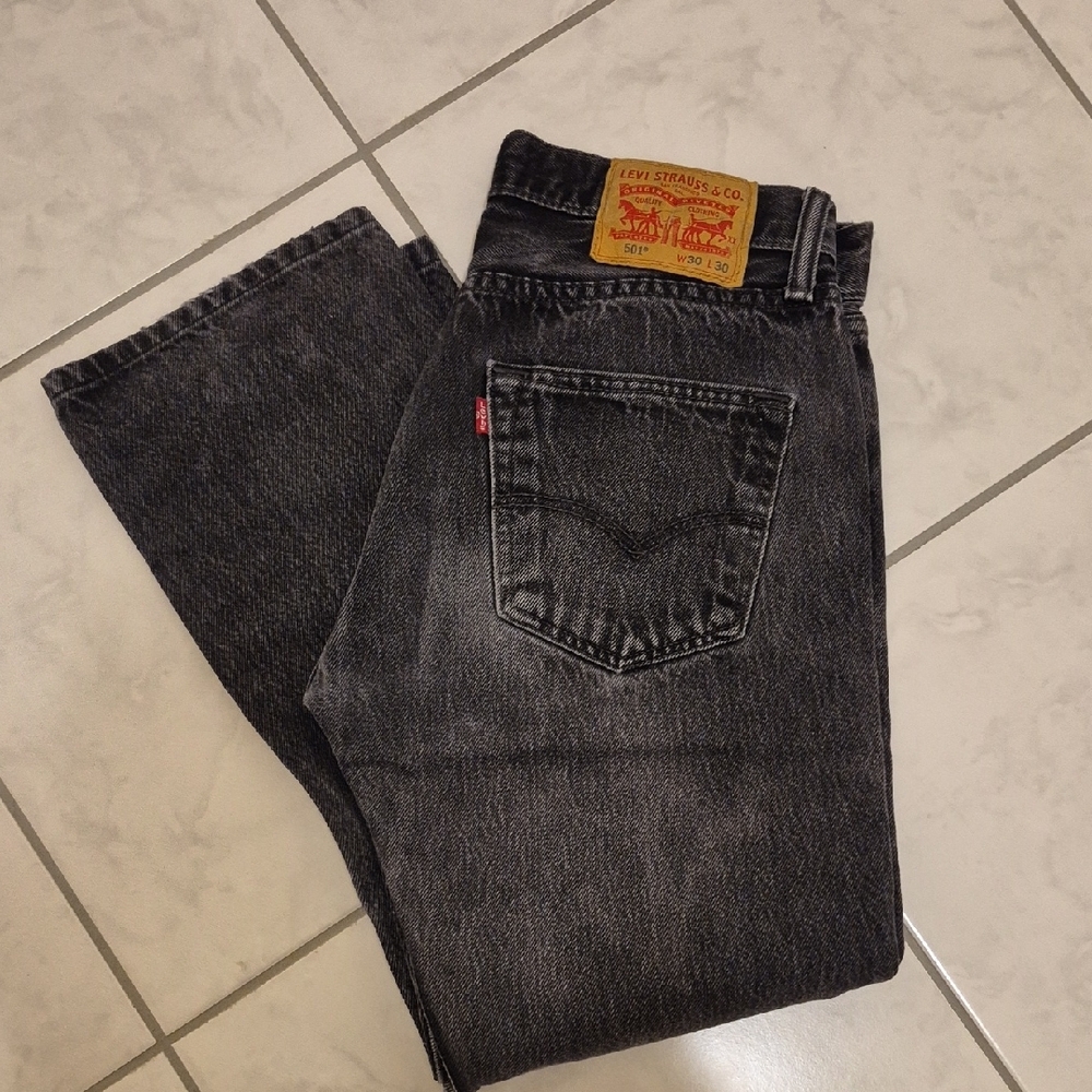 Levi's 501 Black Denim Jeans